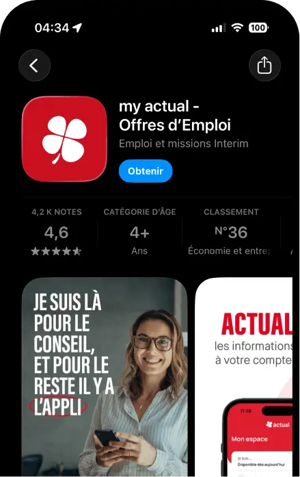 L'application mobile my actual